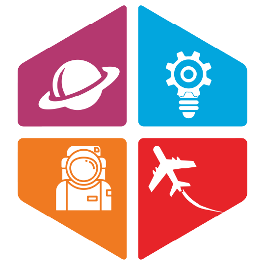 NASA STEM four-part logo