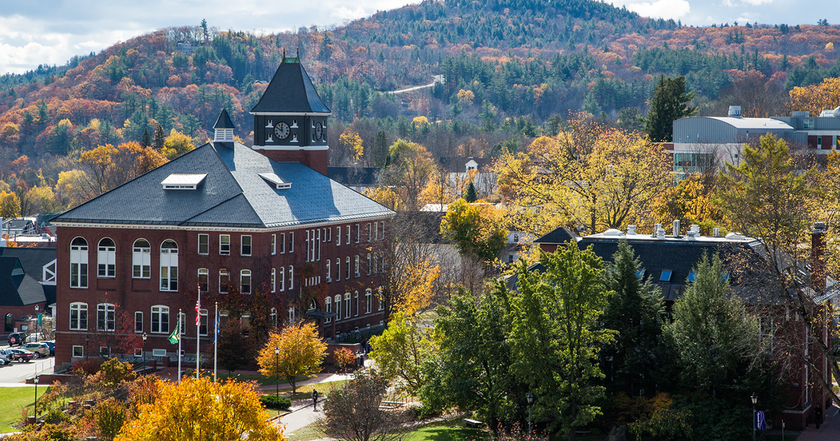 PSU Campus with fall foliage