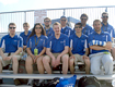 team in bleachers