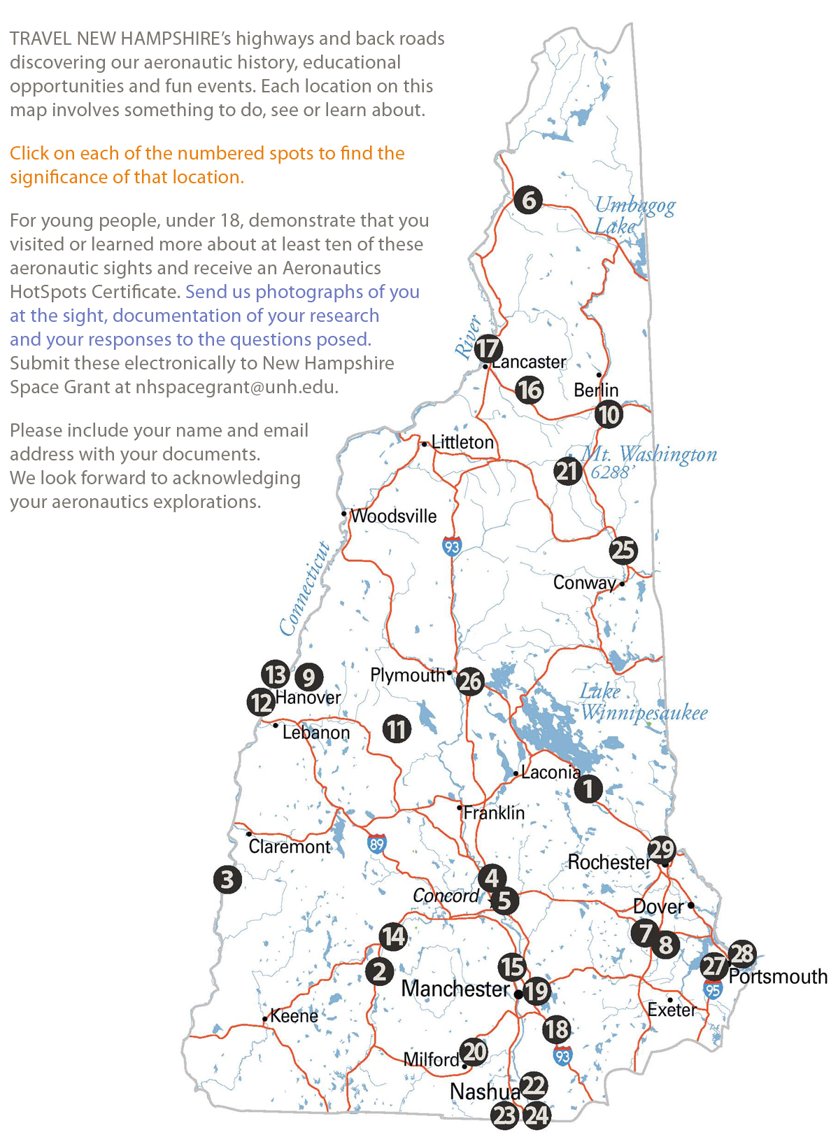 road trip aeronautic hotspots